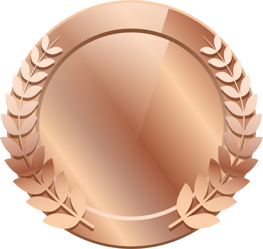 Bronze Medal Wreath Illustration